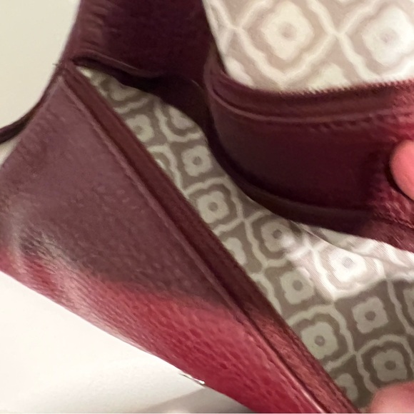 Brighton Burgundy leather crossbody mini-bag/wallet - Picture 13 of 15